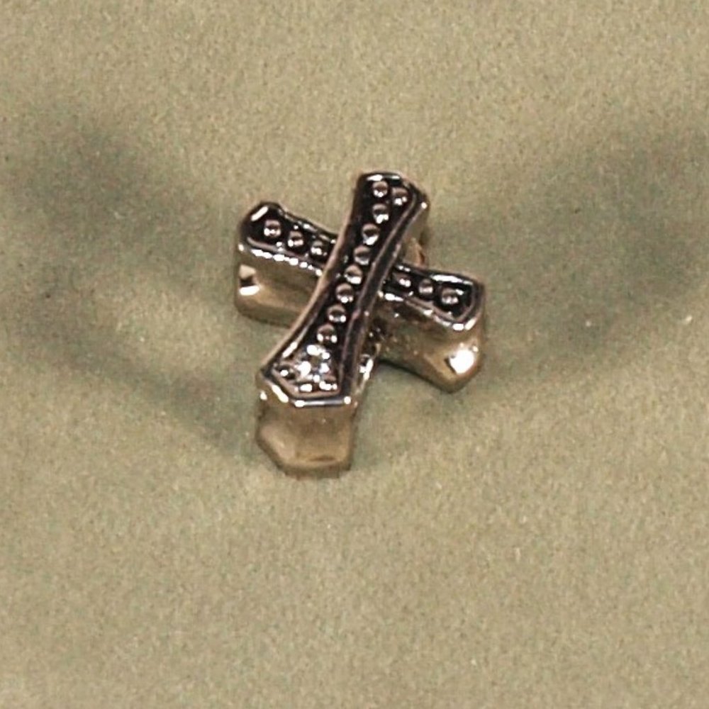 Judith Ripka Charms /Troll Bead – Double Sided Cross